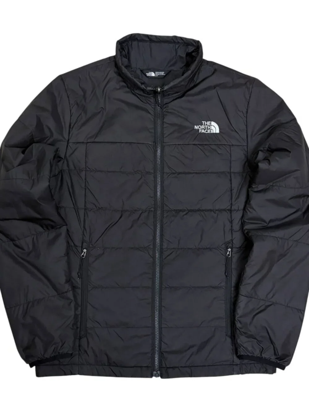 THE NORTH FACE Light Puffer Jacket Fall Spring Black Insulated Coat Mens Small